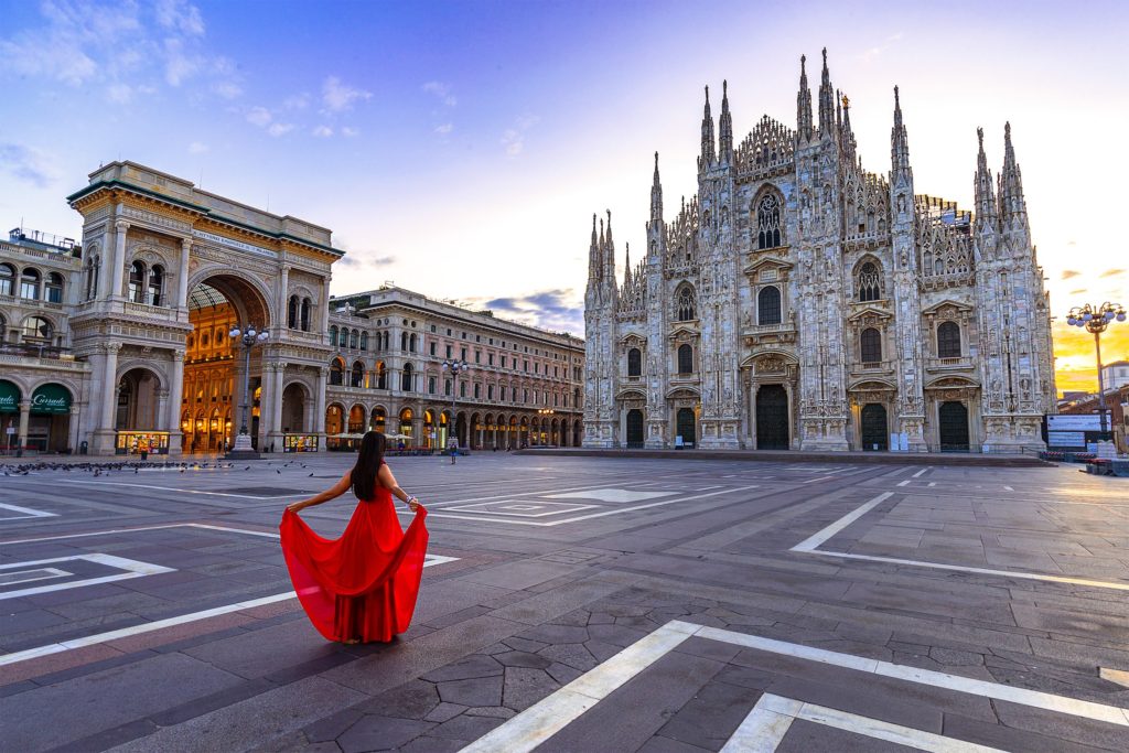 woman in Milan