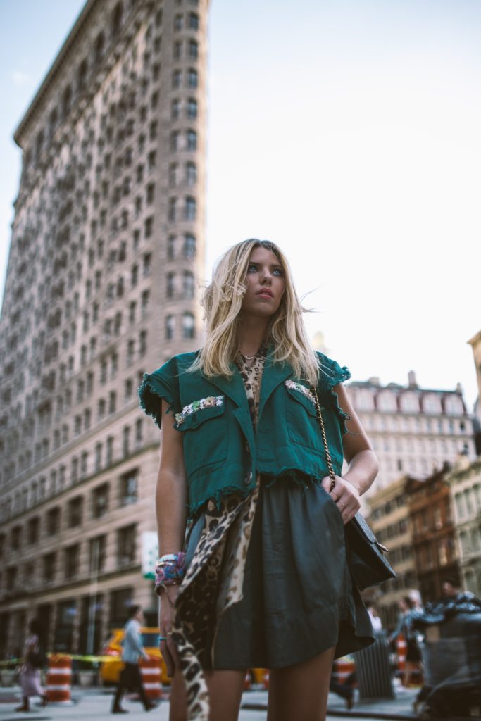 girl at one of the fashion capitals, New York