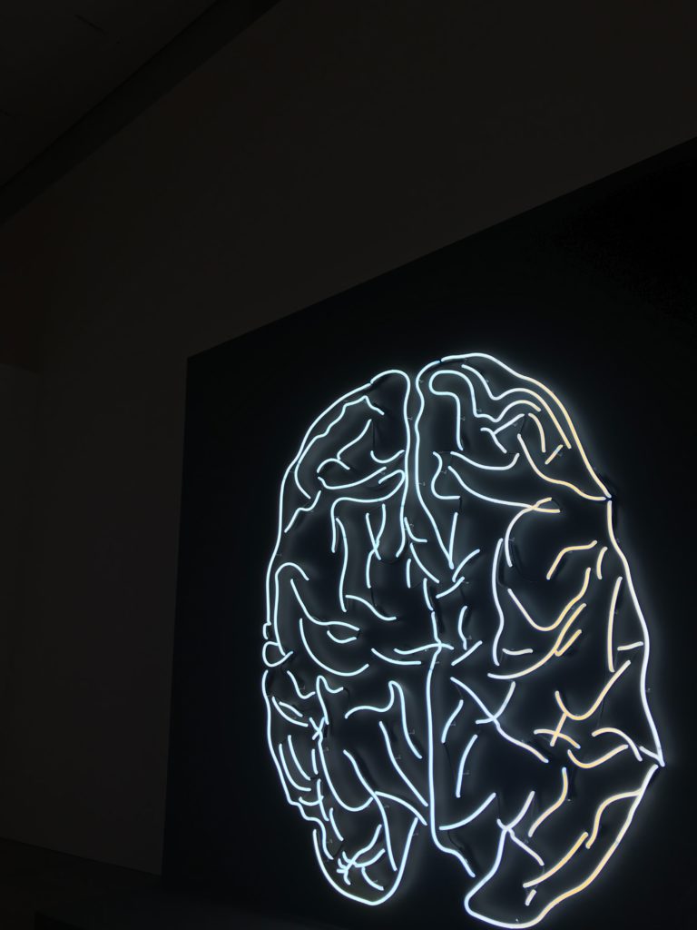 brain neon sign