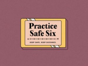 online dating pun that reads practice safe six
