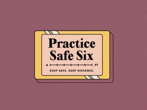 online dating pun that reads practice safe six