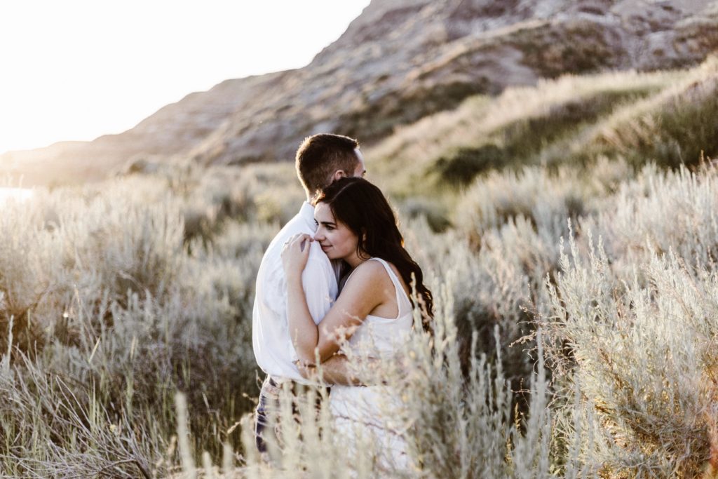 couple hugging after a break