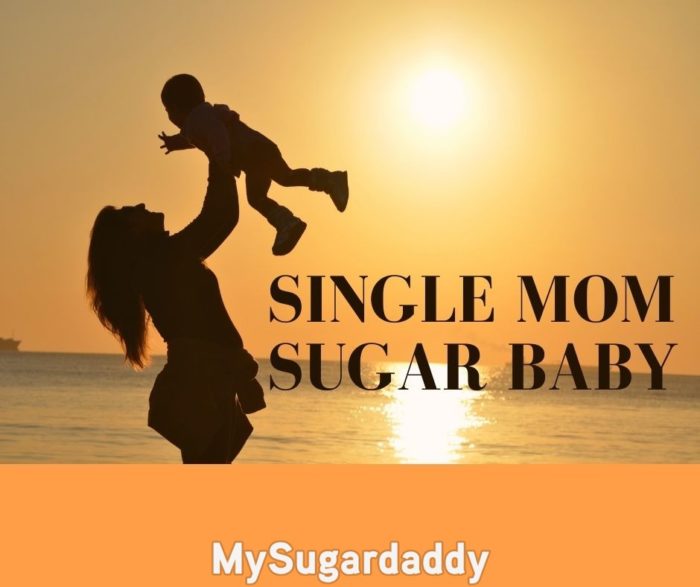 single mom sugar baby playing with her kid at sunset near the sea