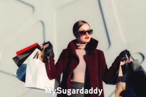 sugar baby tiktok showing off after shopping spree