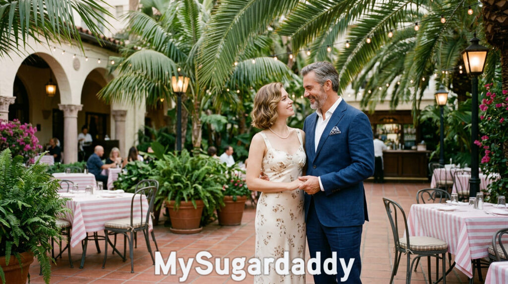 Sugar daddy and sugar baby on a first date